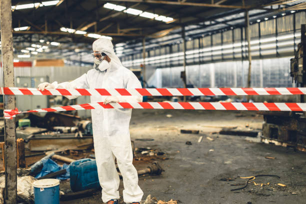 Professional Infectious Disease Decontamination technician working in Andover, NJ
